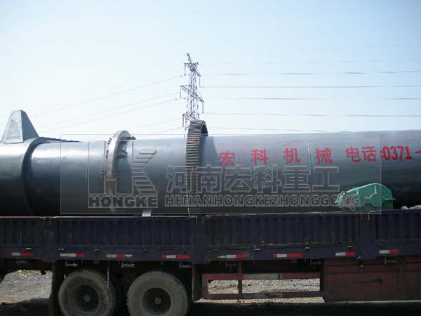 發(fā)往江西高安的鎢酸鈉回轉窯發(fā)貨現場