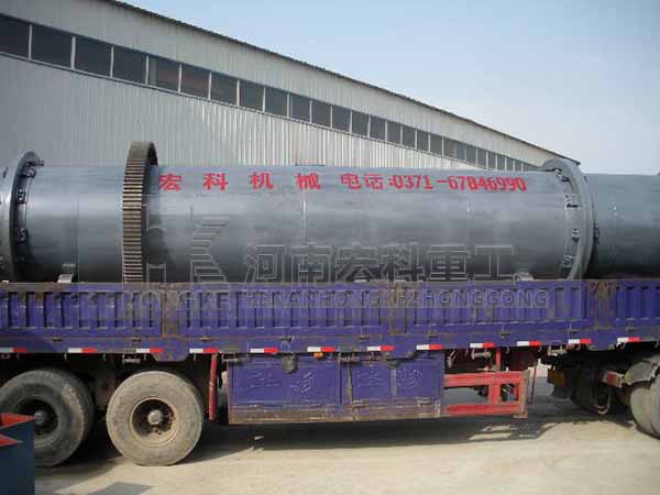 發(fā)往江西高安的鎢酸鈉回轉窯發(fā)貨現場